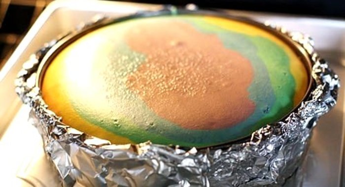 Радужный чизкейк