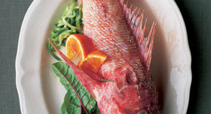 Морской ерш в бульоне