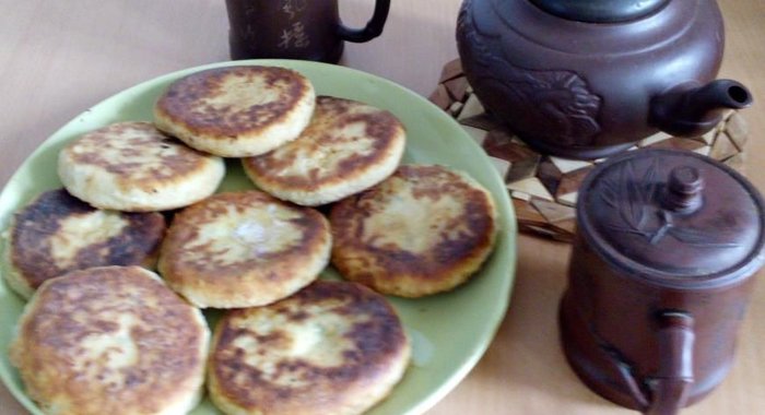 Лепешки с сыром и зеленью