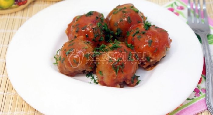 Тефтели из гречки с грибами