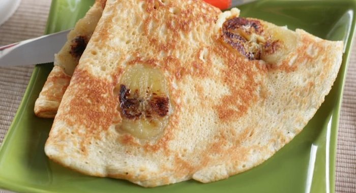 Блины с припеком из банана