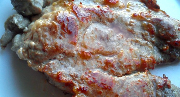 Стейк из свинной шеи