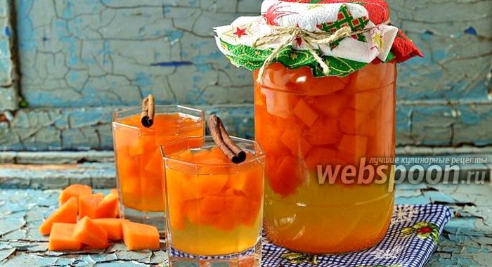 Компот из тыквы на зиму