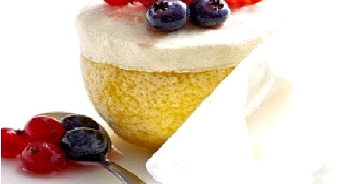 Лимонно-ягодное суфле