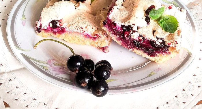 Смородиновое печенье с безе