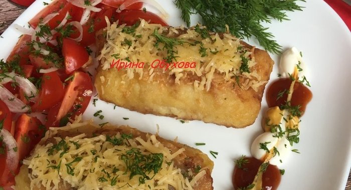 Картофельные рулетики с мясом
