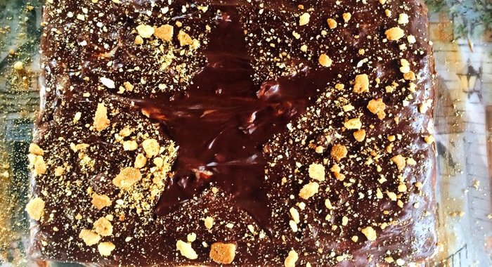 Песочный торт со сгущенным молком