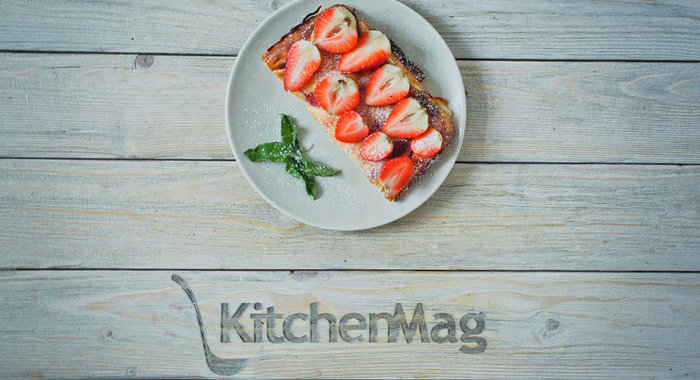 Вкусная запеканка с клубникой