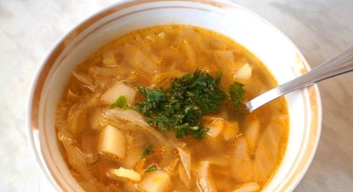 Вегетарианские щи в мультиварке