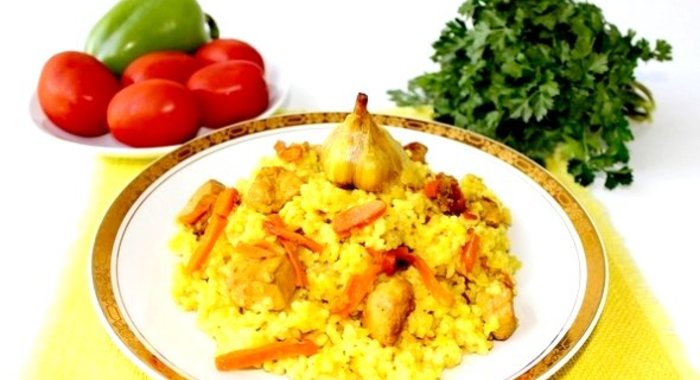 Плов с куриным филе