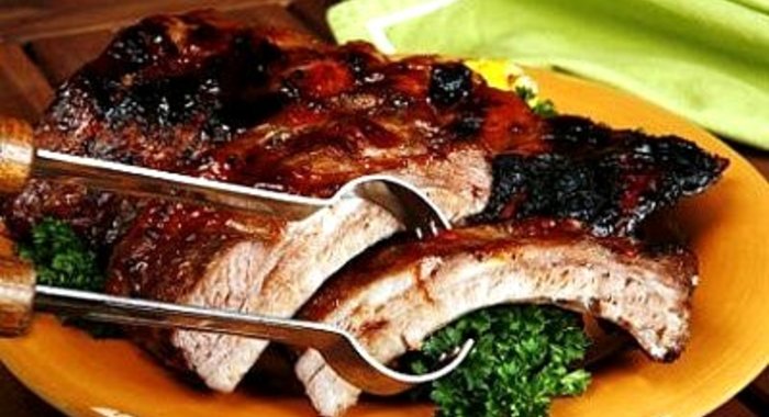 Шашлык из ребрышек свинины