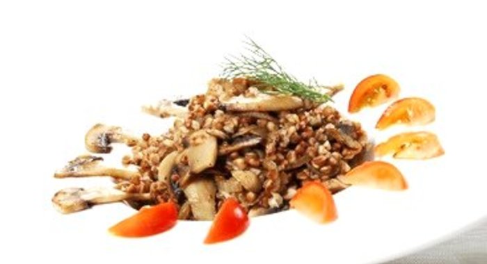 Гречневая каша с шампиньонами