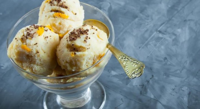 Банано-апельсиновое мороженое