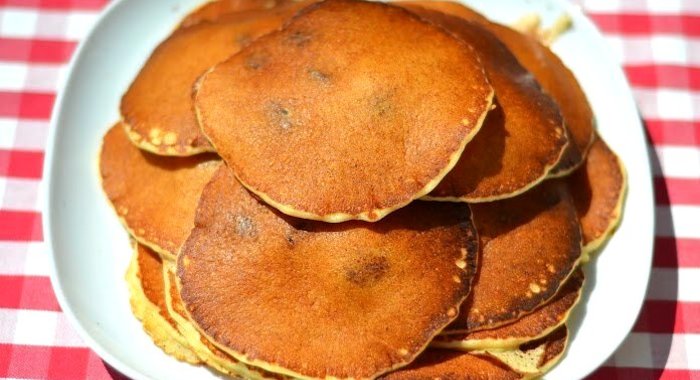 Творожные блинчики с изюмом