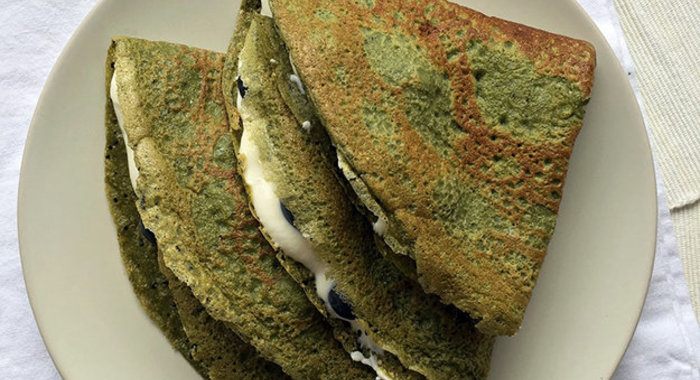 Блинчики со спирулиной