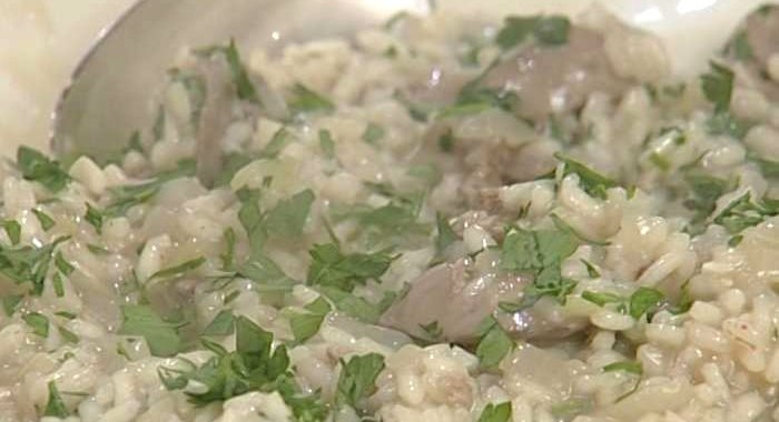 Ризотто с печенью