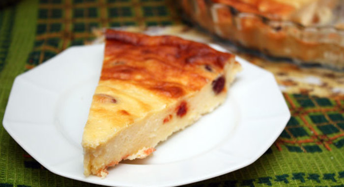 Творожная запеканка с кукурузной мукой