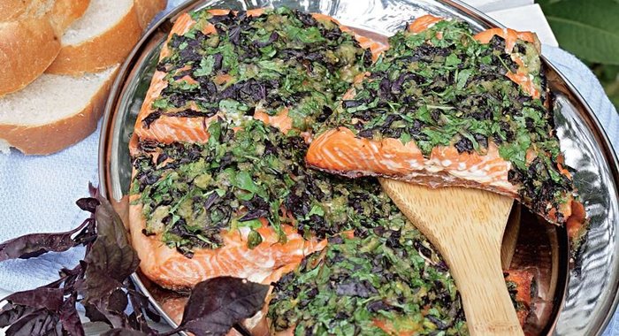 Форель в маринаде гремолата