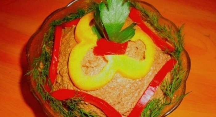 Печеночный паштет из говяжьей печени