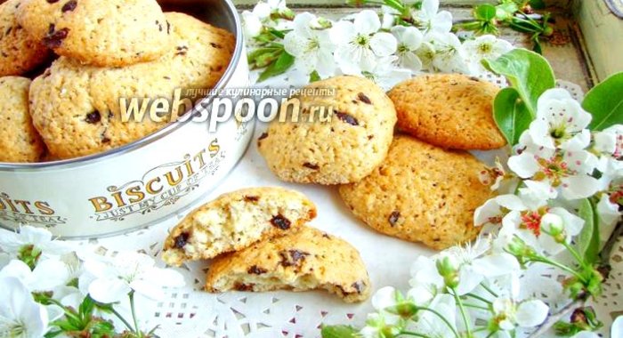 Печенье с шоколадной крошкой йогуртовое