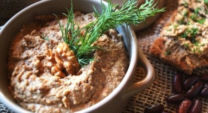 Паштет из фасоли с грибами