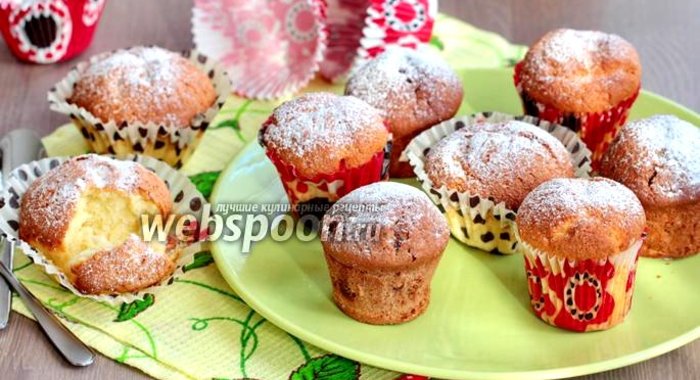 Творожные кексы в формочках