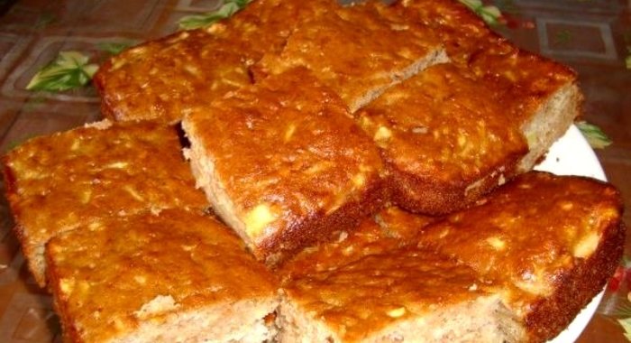 Яблочный пирог на растительном масле