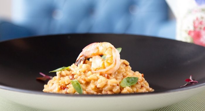 Ризотто с креветками