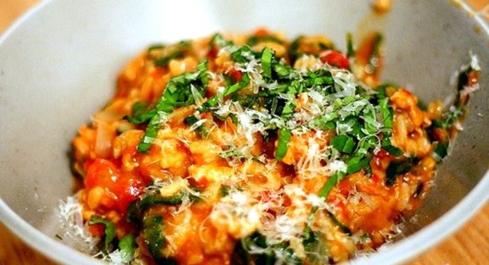 Ризотто с фаршем