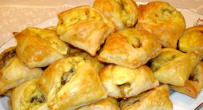 Пирожки с шампиньонами