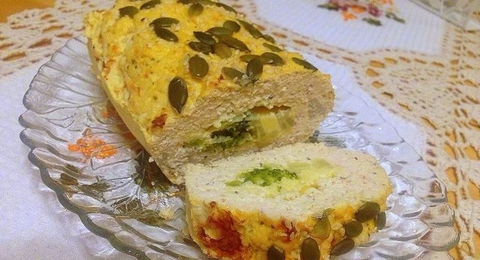 Куриная запеканка с брокколи