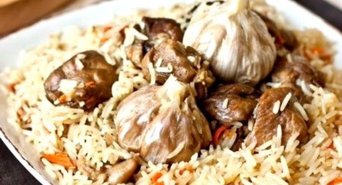 Плов с уткой в казане