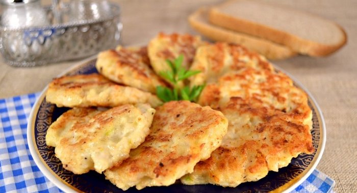 Оладьи куриные с рисом