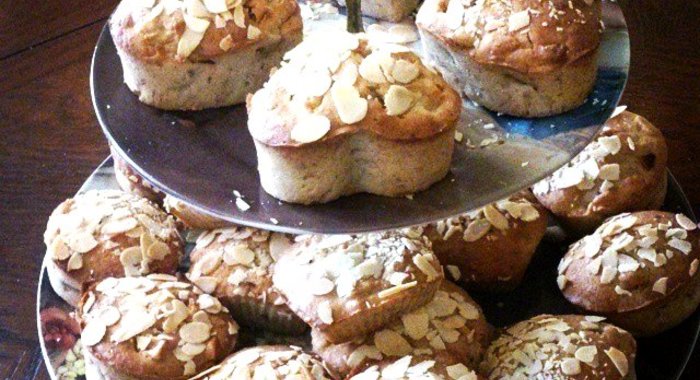 Яблочно-банановые кексы