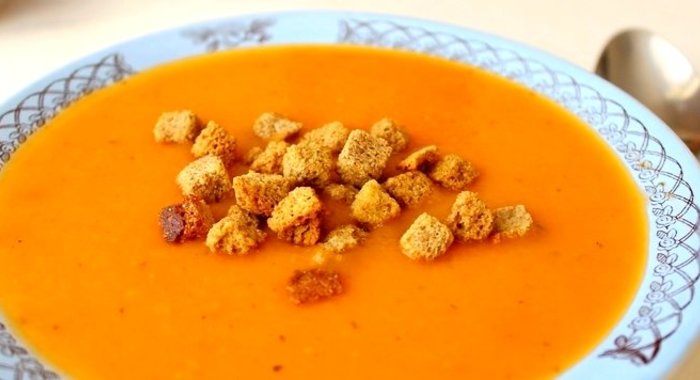 Томатно-тыквенный суп-пюре