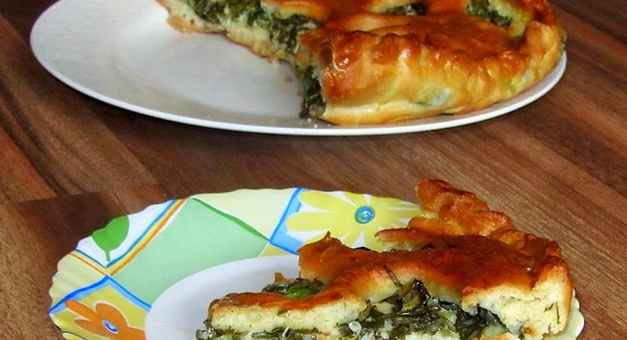 Пирог с моцареллой