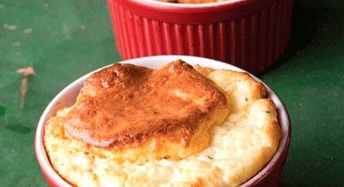 Суфле из сыра с ветчиной