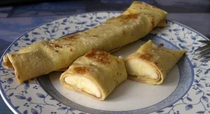 Блинчики с бананом