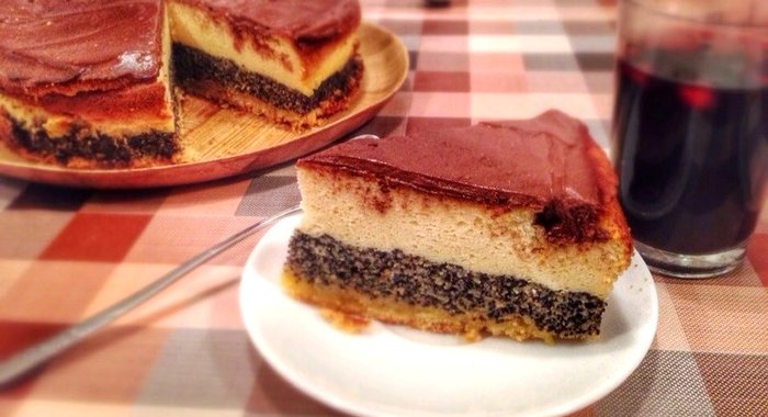 Маково-творожный пирог