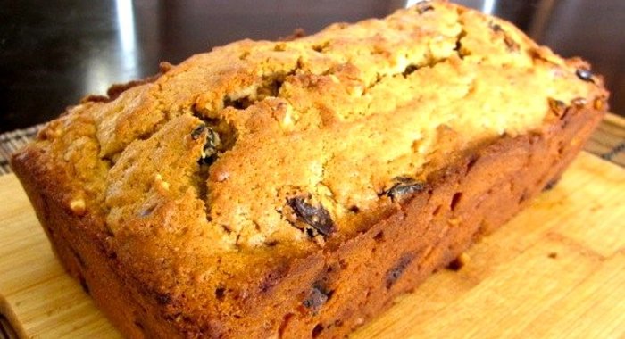 Кекс с изюмом и грецкими орехами