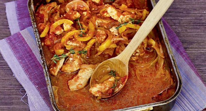 Легкое рагу из индейки