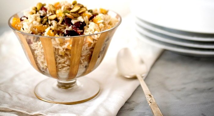 Фруктовый плов в мультиварке