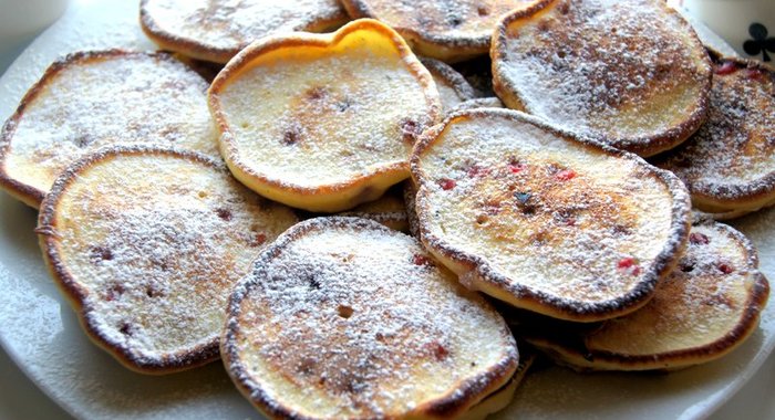 Оладьи с облепихой