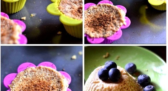 Творожно-яблочное суфле на основе из печенья