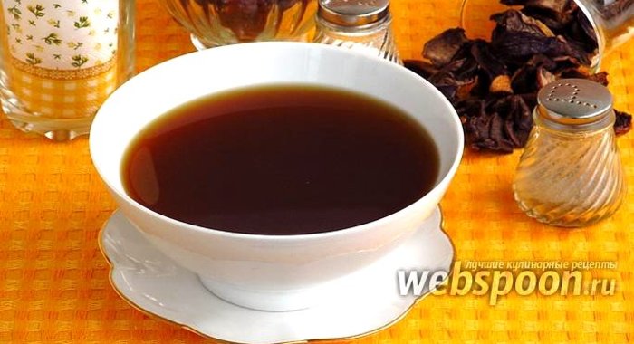 Бульон из сухих грибов