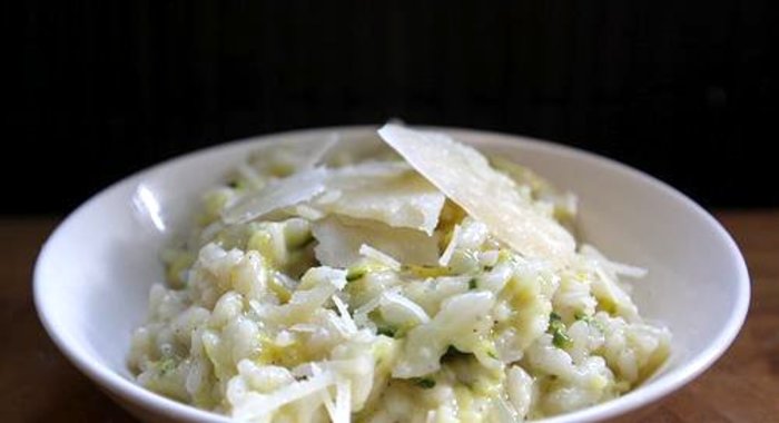 Ризотто с цуккини и сквошем