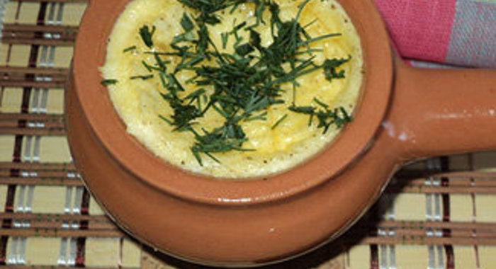 Омлет с креветками