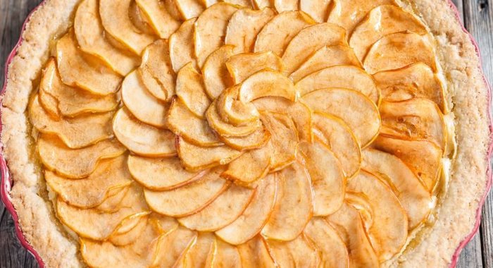 Яблочно-творожная шарлотка