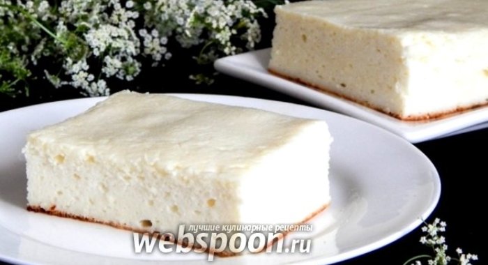Воздушная творожная запеканка без муки и манки
