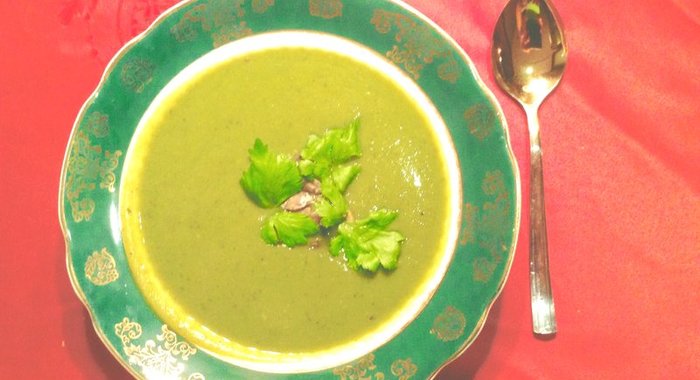 Постный суп-пюре из брокколи